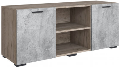 Тумба ТВ Дублин, Дуб крафт золотой/Цемент