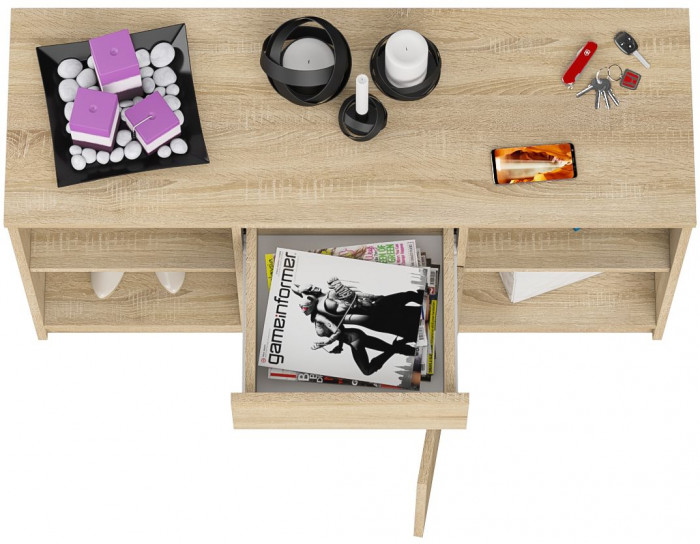 Мори Тумба ТВ МТВ1204.1, цвет дуб сонома, ШхГхВ 120,4х41х73 см.