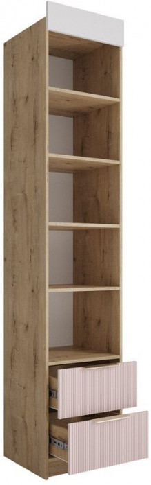 Модульная детская Лавис, композиция 7, Белый/Белый Софт / Графит Софт