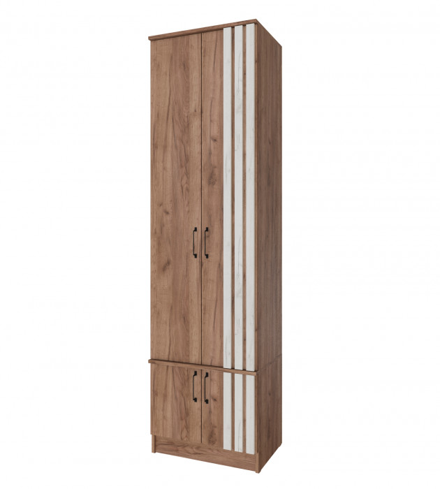 Кано Шкаф 0,6 КПШ-1 дуб крафт табачный/дуб крафт белый