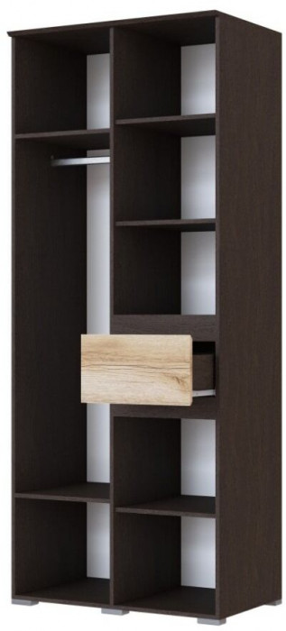 Плейона Шкаф 2-х створчатый венге/дуб делано