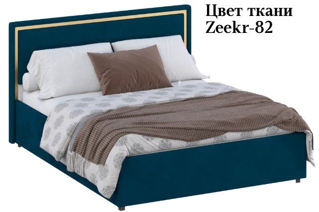 Кровать 160 с настилом из ламелей КР-431-М, Микровелюр Zeekr-82