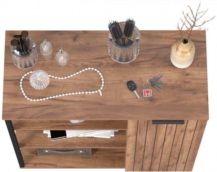 Гранд 16.222 Комод, цвет дуб крафт табачный, ШхГхВ 82х38,4х81,5 см., универсальная сборка