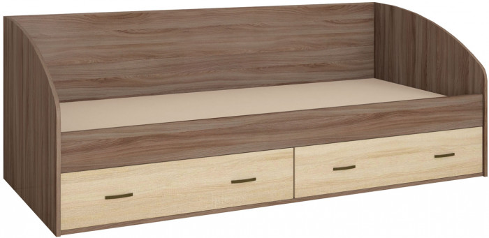 Орион кровать с ящиками (700х1932х850) ясень шимо/дуб сонома