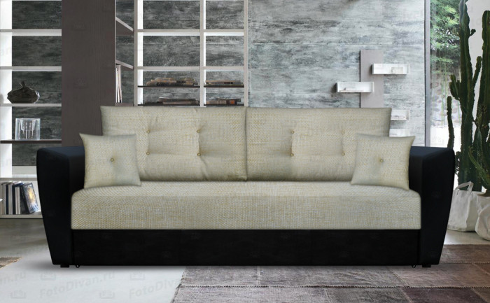 Диван еврокнижка Амстердам 160 рогожка бежевая НПБ