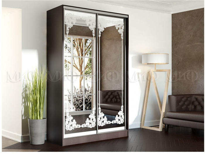 Шкаф-купе Тринити 4 NEW 1350 (Венге)