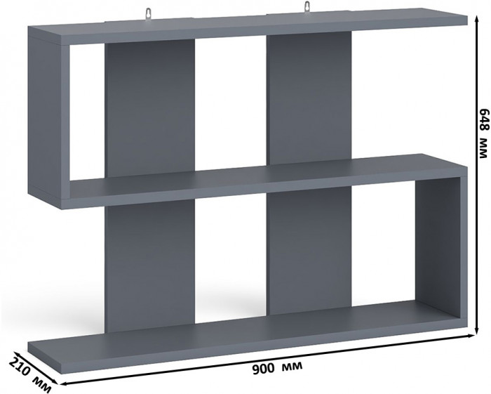 Мори компьютерный стол МС-1 правый + Шкаф МШ1600.1 + Полка 900, графит