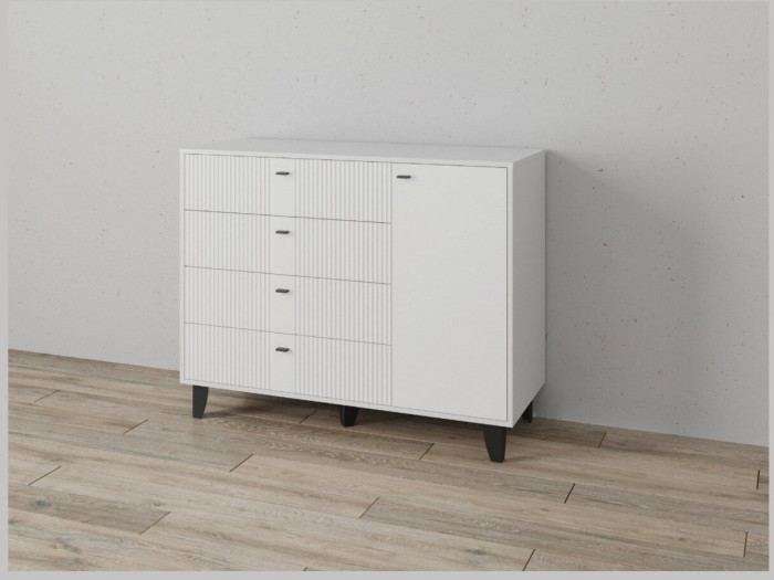 Комод Катрин-13 белый/белый снег