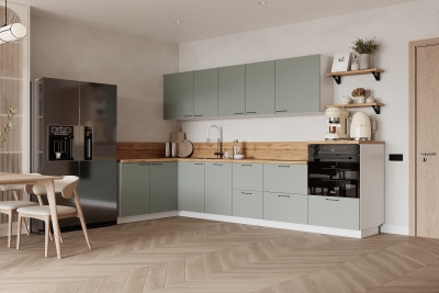 КГ Угловой 1500х3150 (с пм) Эмаль, Олива  Арника РМ в.4