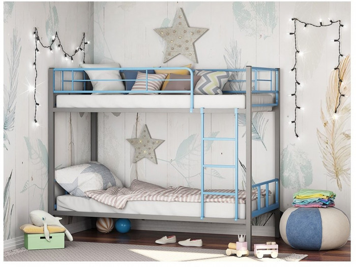 Двухъярусная кровать Севилья-2.01 комби (Оранжевый, Белый)