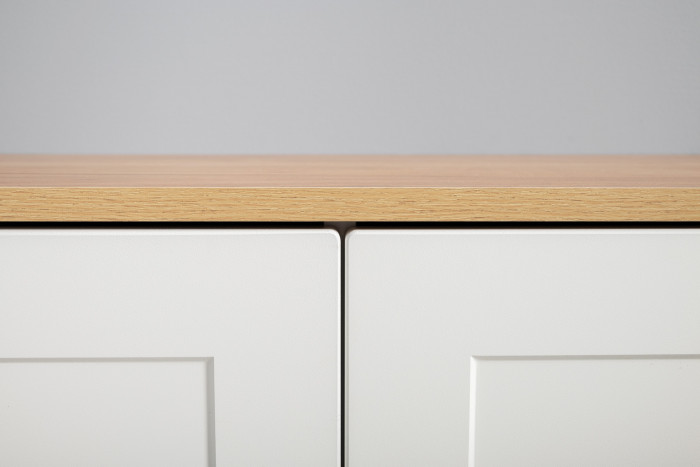 Остин 16.240 Комод, белый шагрень/дуб крафт золотой