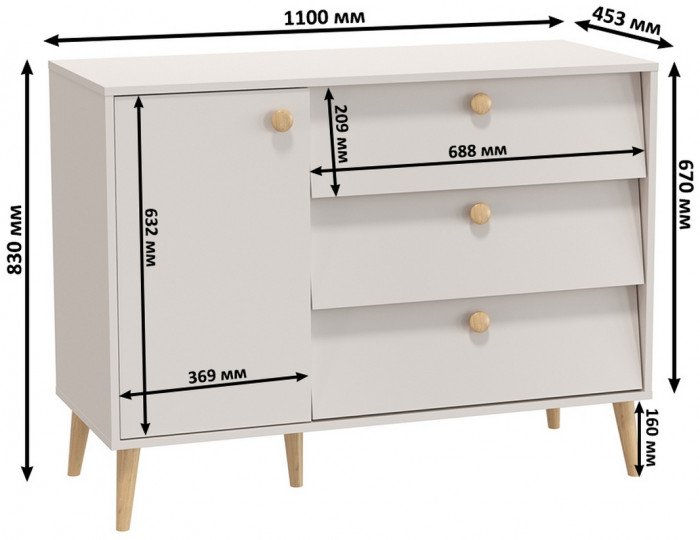 Афина Спальня 04-1400, кашемир серый