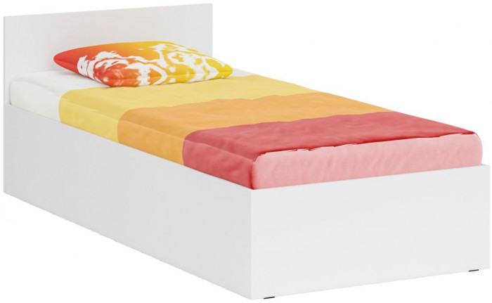 Кровать 0900 + Шкаф 2-х створчатый Стандарт, белый