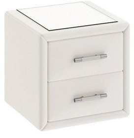 Элис Тумба прикроватная со стеклом (Светлая)