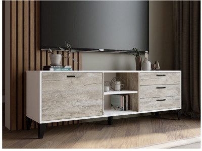 Тумба ТВ Парус-9 белый/дуб юкон