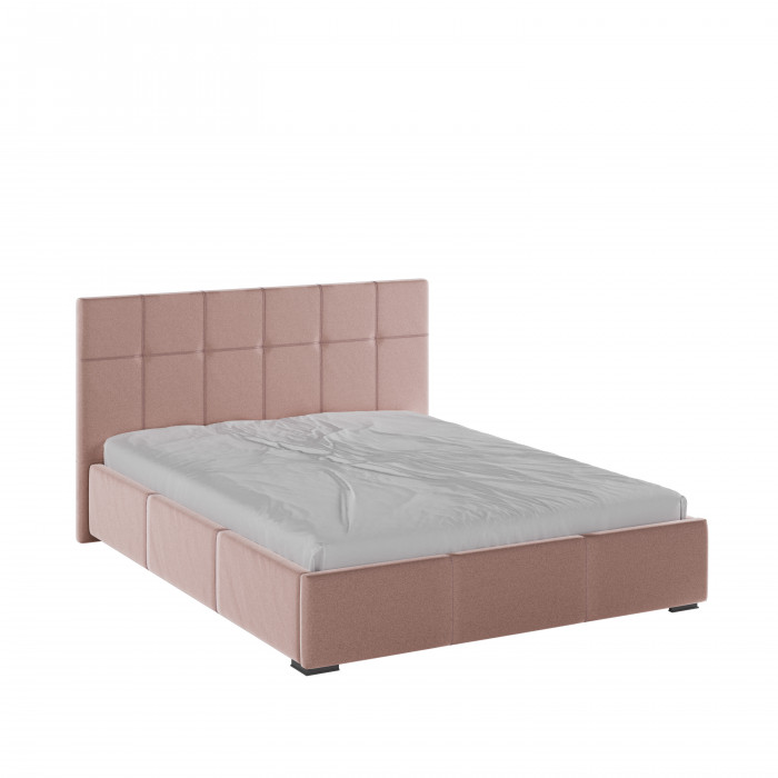 Рио Кровать интерьерная 160 пыльная роза квадрат, ПМ