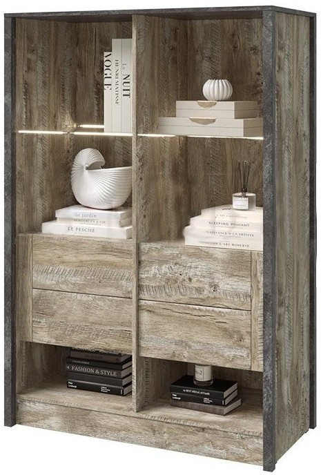 Модульная гостиная Амели юкон/бетон (Дуб Юкон / Бетон темный)