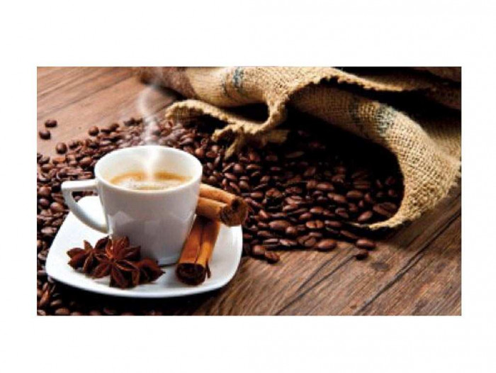 Нью йорк фотопечать стол обеденный раздвижной / чашка кофе/дуб молочный/металлик