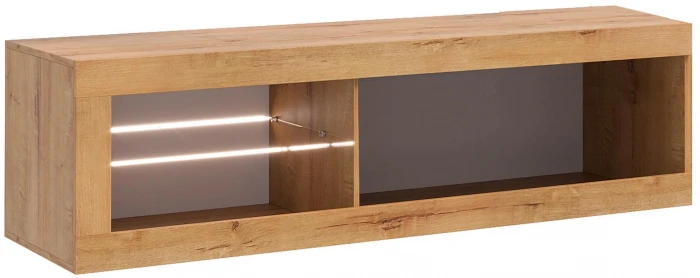 Прага Модульная Гостиная, вариант №4, Дуб Вотан/Белый глянец