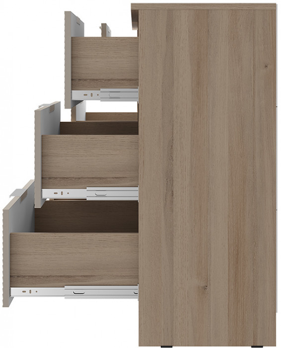 "Эмилия" КМ-04 комод Дуб смоки/Айриш (MF03)