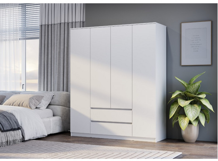 Шкаф для одежды и белья Симпл ШК-13, белый