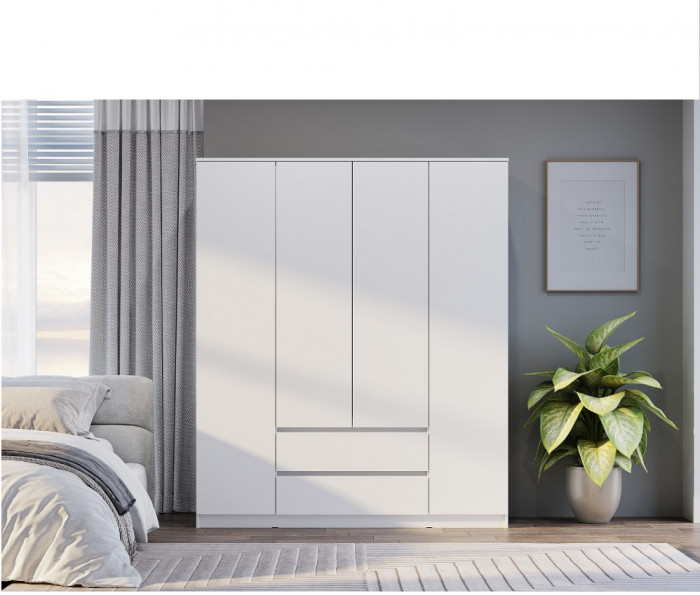 Шкаф для одежды и белья Симпл ШК-13, белый