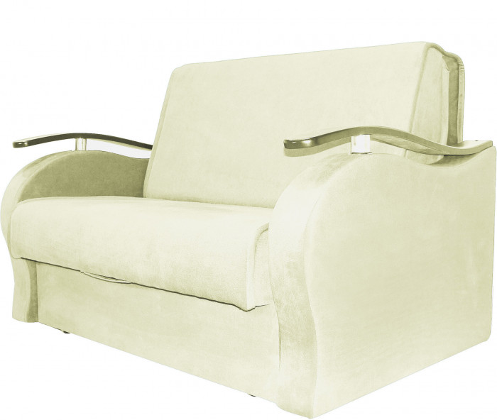 Диван аккордеон Алекс велюр бежевый 120
