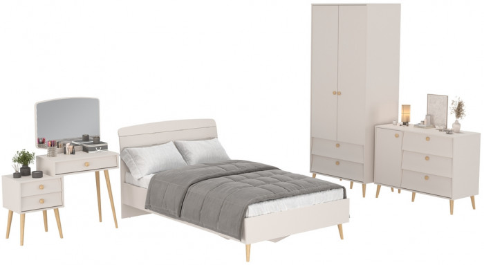 Афина Спальня 05-1200, кашемир серый