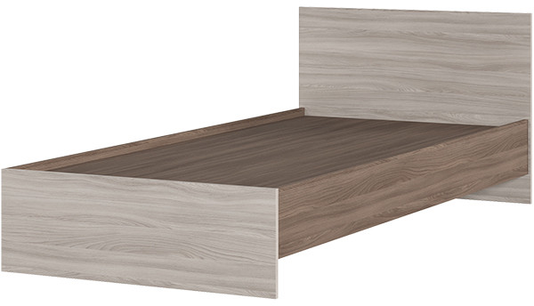 КР 555 Бася ЛДСП кровать 900 шимо темный/шимо светлый