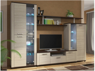 Гостиная Соло-10А (Венге / Дуб сонома)