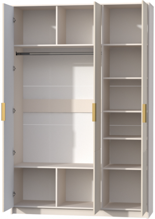 Шкаф 3-х створчатый Кэт-3, Кашемир/Тирамису матовый