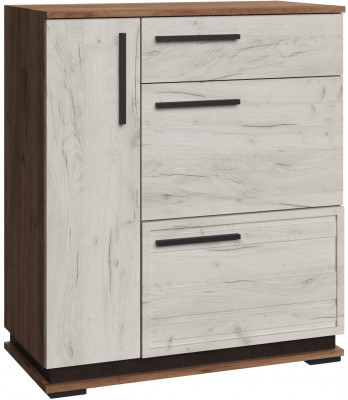 Модена Тумба МТ-32 дуб крафт табачный/дуб крафт белый/венге