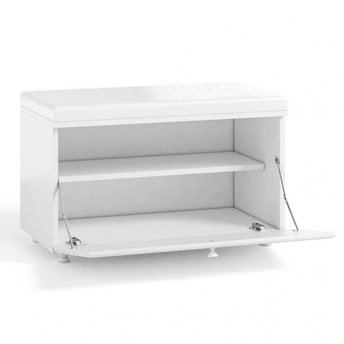Тумба под обувь (ш.800) Монако МН-22 белое дерево