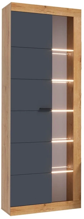 Прага Модульная Гостиная, вариант №4, Дуб Вотан/Графит