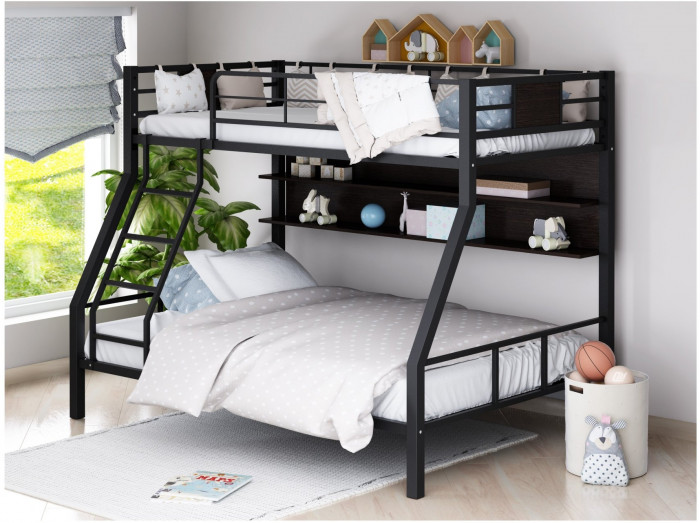 Двухъярусная кровать Гранада-1П (Коричневый, Венге)