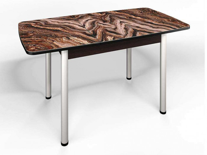 Стол СМ-8 Флорида ноги окрас круглый венге/серебро