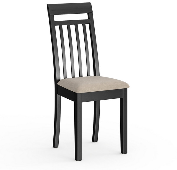 Стул Мебель--24 разборный Гольф-11, цвет венге, обивка ткань велюр капучино 25, ШхГхВ 40х40х100 см., от пола до верха сиденья 47 см.