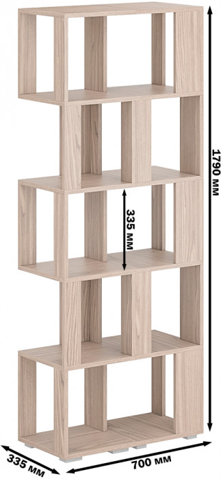 Стеллаж СВК 2 шт., ясень шимо светлый