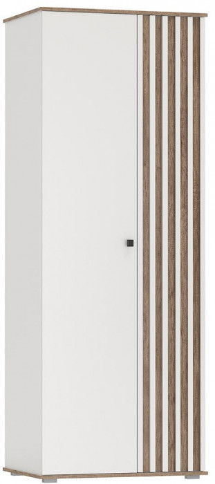Шкаф для одежды 51.12 Либерти опора h=20мм Белый / Дуб Каньон