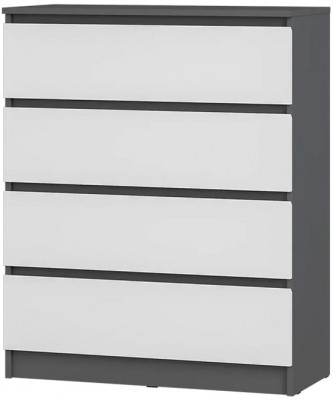 Комод Шарм КМ-02, Графит, Белый