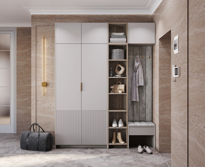 Полка навесная "Пандора" АН-05, Дуб смоки