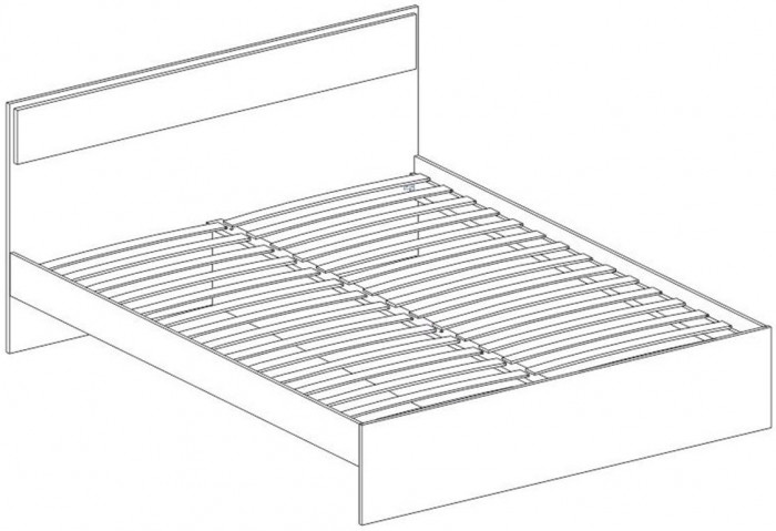 NEXT 72 Кровать двуспальная 1400 Белый / Дуб Сонома