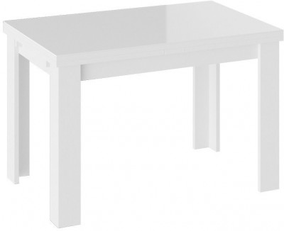 Норман Тип 1 Стол обеденный (белый) (Белый/Стекло белый глянец)