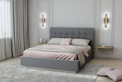 Кровать "Квадрат" арт.004 с настилом ЛДСП, 140х200 - Alysia 014