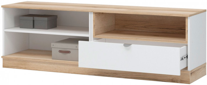 Юкки ТВ-1600 Тумба Дуб делано/Белый