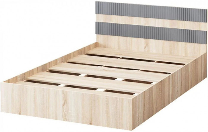 Карина-6 МДФ Кровать 160 (Фисташка, Дуб Сонома)