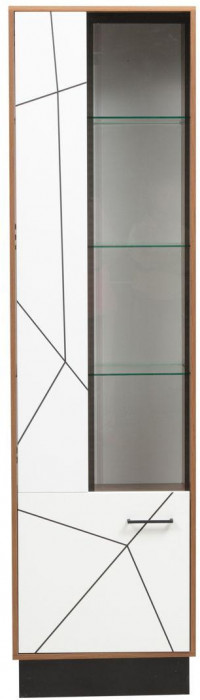 Шкаф-пенал Гамма 54.01 Левый Таксония/Белый