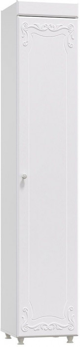 Шкаф-пенал 1дв. (гл.410) Италия ИТ-28 белое дерево