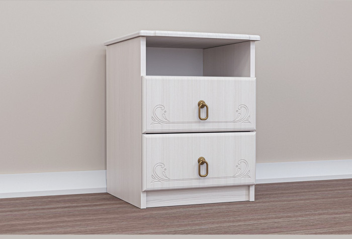 Кэт-6 бодега/сандал Тумба прикроватная (Бодега белая / Сандал)