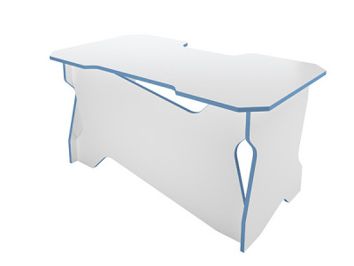 Игровой компьютерный стол RVG Белый/Голубой 140